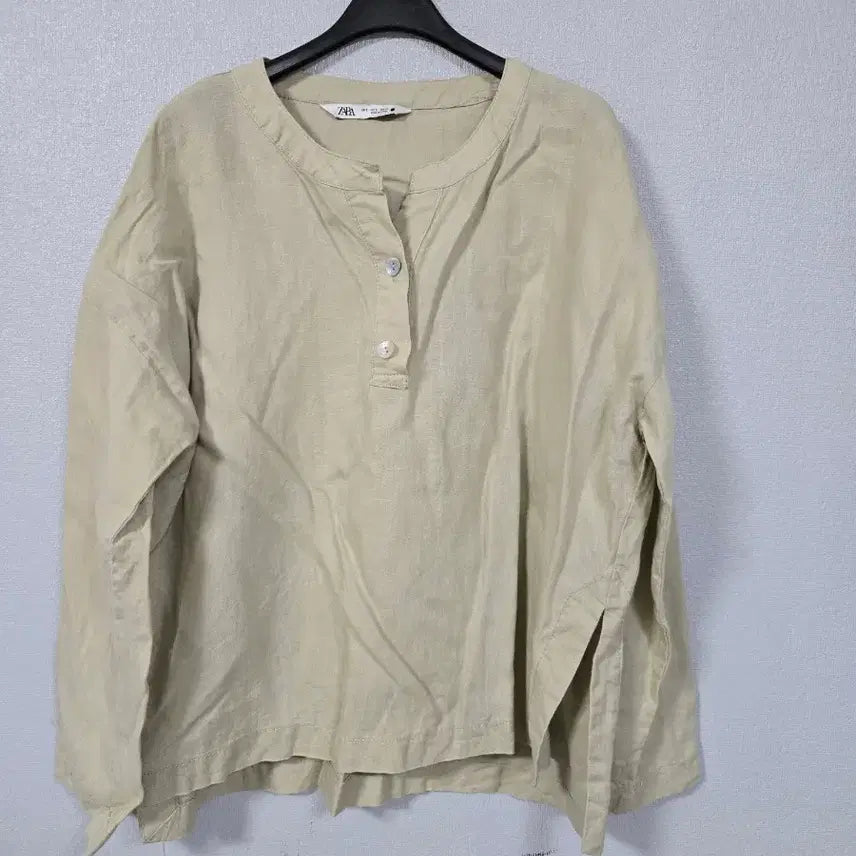 [BUNJANG] Zara Loose Fit Linen Blouse / 자라 루즈핏 린넨 블라우스 프리