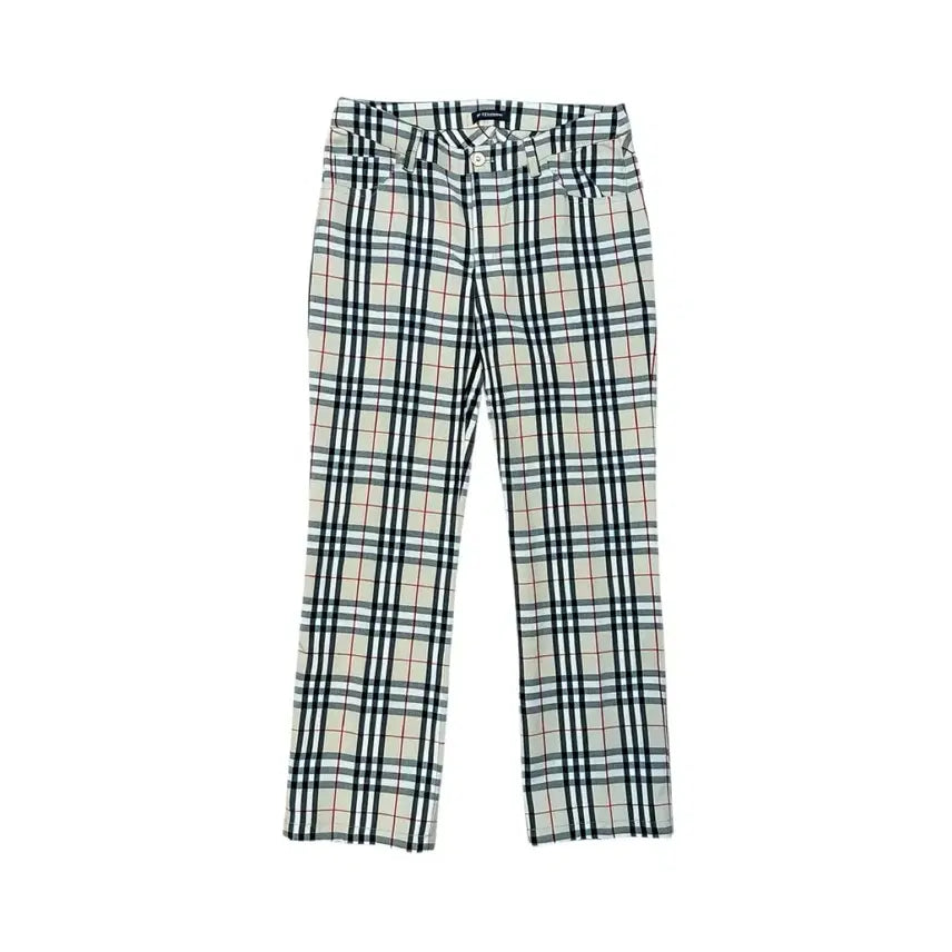 [BUNJANG] Burberry Japan Nova Check Slim Fit Trousers / 버버리 일본판 노바체크 슬랙스