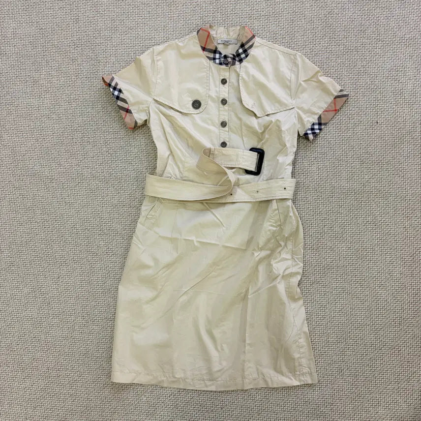 [BUNJANG] Vintage Belted Shirt Dress / M 빈티지 여성 벨티드 셔츠원피스 0722D1