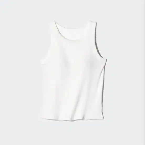 [BUNJANG] Uniqlo Rib Bra Top White / 유니클로 립 브라탑 화이트
