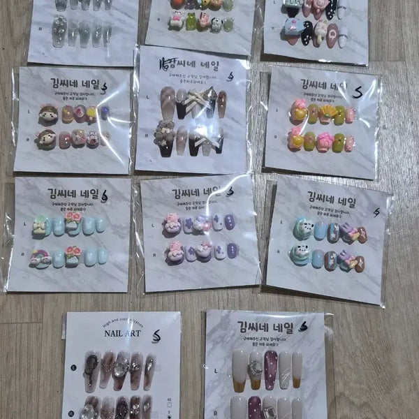 [BUNJANG] Character Nail Tips - Size S / 캐릭터 네일팁 S사이즈