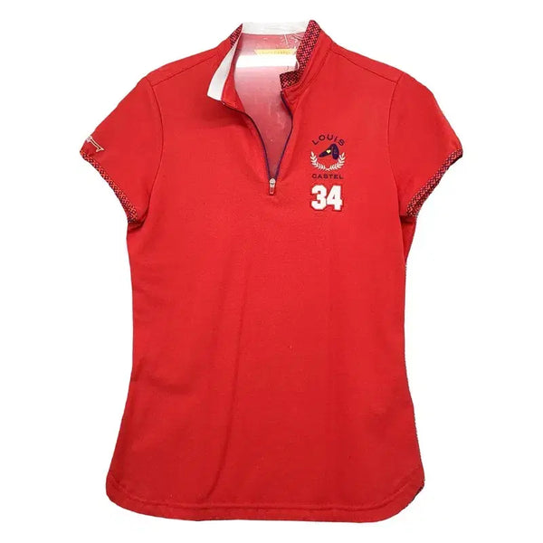 [BUNJANG] Louis Castel Red Golf Short Sleeve Polo Shirt / 루이까스텔 레드 골프 반팔 카라티 90