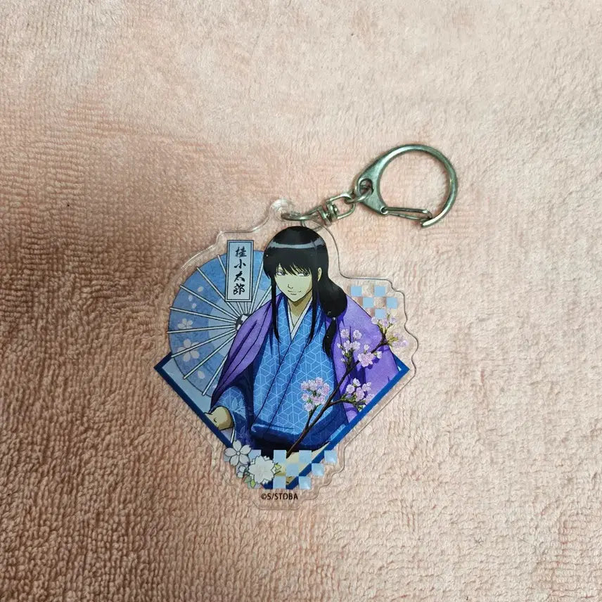 [BUNJANG] Gintama Flower Viewing Acrylic Keyring Katsura / 은혼 꽃놀이 아크릴 키링 카츠라