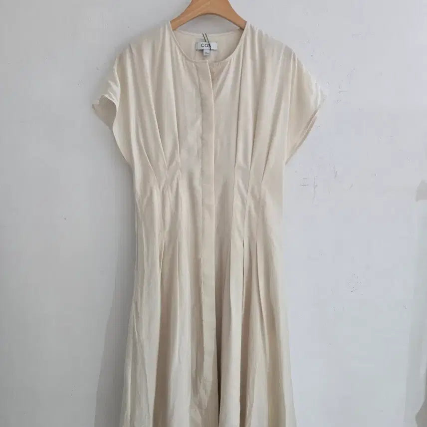 [BUNJANG] COS Beige Modal Polyester Blend Midi Dress / 코스 드레스
