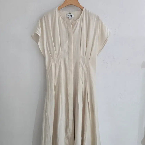 [BUNJANG] COS Beige Modal Polyester Blend Midi Dress / 코스 드레스