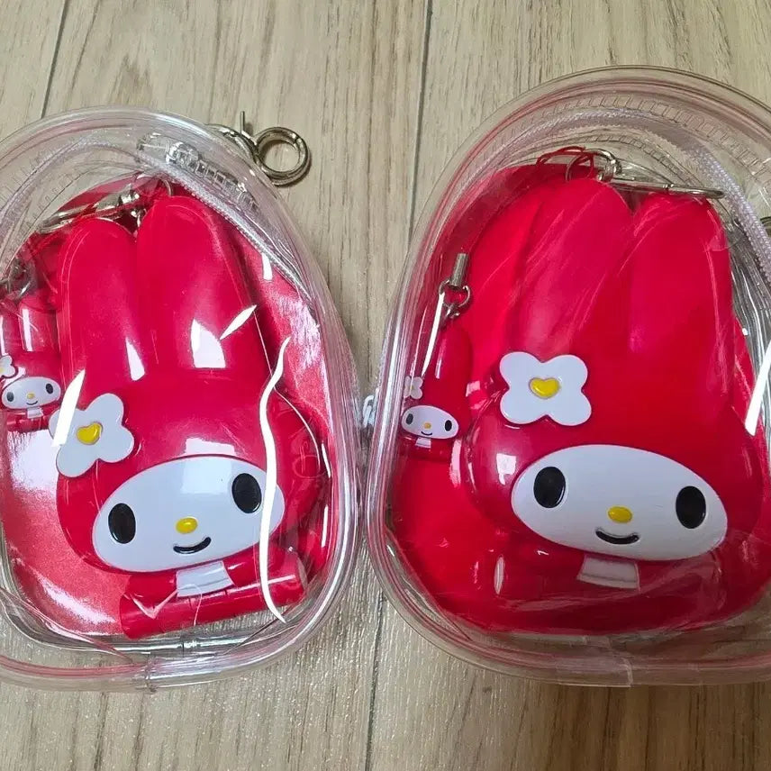 [BUNJANG] Sanrio My Melody Classic Folder Phone Mini Mirror Keychain / (정품 새상품) 마이멜로디 고전 폴더폰 손거울 키링