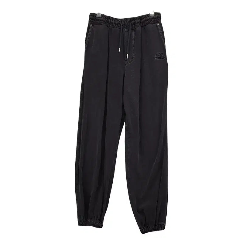 [BUNJANG] TRAVEL Black/Grey Pigment Vintage Jogger Pants (Size S) / 트래블 흑청 피그먼트 빈티지 조거팬츠 S