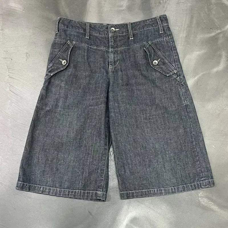 [BUNJANG] Shuka Washed Denim Capri Pants / 슈카 워시드 데님 카프리 팬츠 y18585