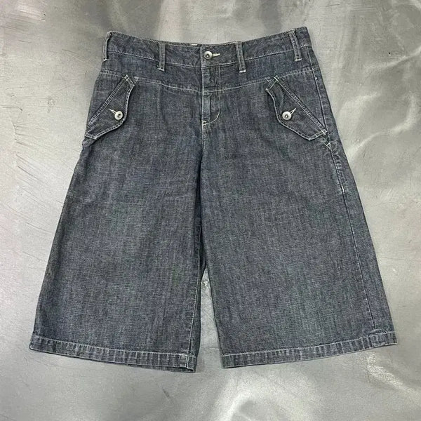 [BUNJANG] Shuka Washed Denim Capri Pants / 슈카 워시드 데님 카프리 팬츠 y18585
