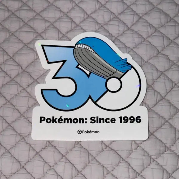 [BUNJANG] Pokemon 30th Anniversary Wailmer Sticker / 포켓몬 30주년 스티커 고래왕