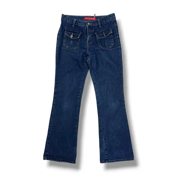 [BUNJANG] Japanese Vintage Front Pocket Bootcut Denim Pants (Size 28) / [28] 일본 빈티지 프론트 포켓 부츠컷 데님
