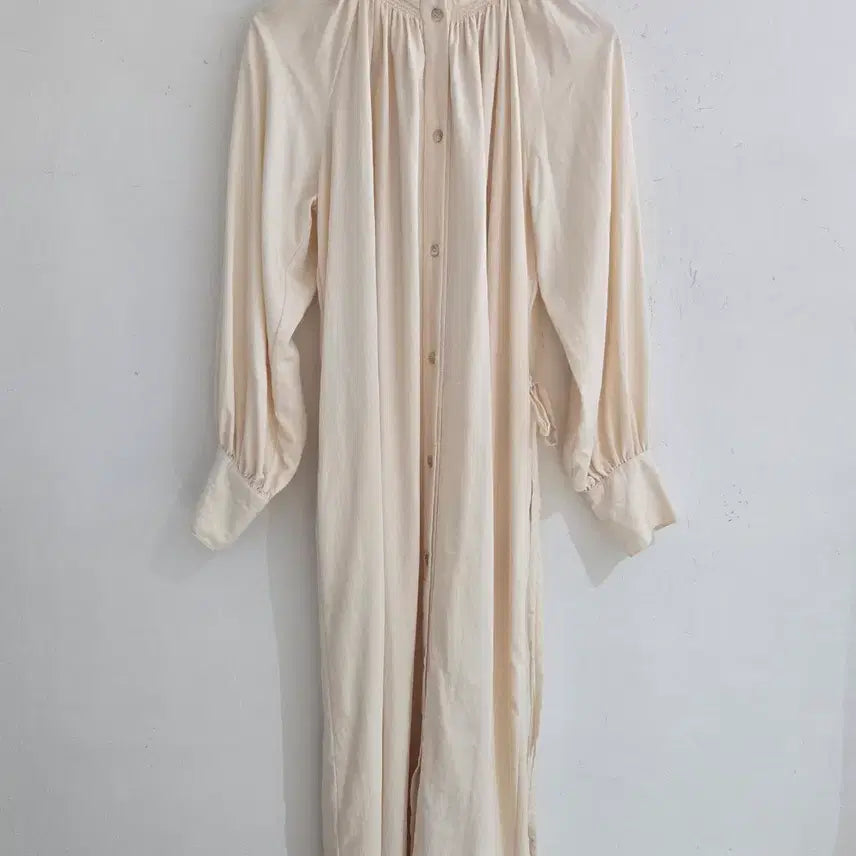[BUNJANG] Kindersalmon Beige Rayon Nylon Blend Dress / 킨더살몬 드레스