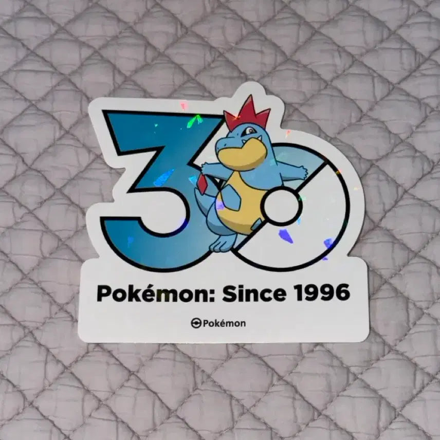 [BUNJANG] Pokemon 30th Anniversary Sticker Allege / 포켓몬 30주년 스티커 엘리게이