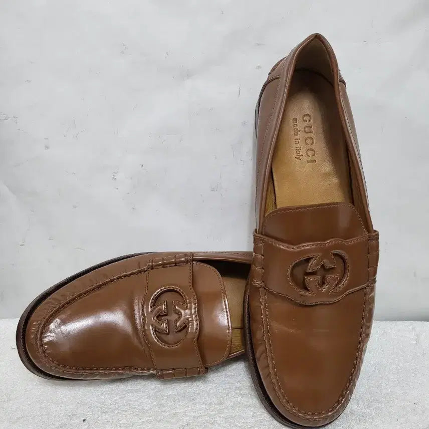 [BUNJANG] Gucci Interlocking G Loafers Brown / 구찌인터로킹G로퍼(무료배송)
