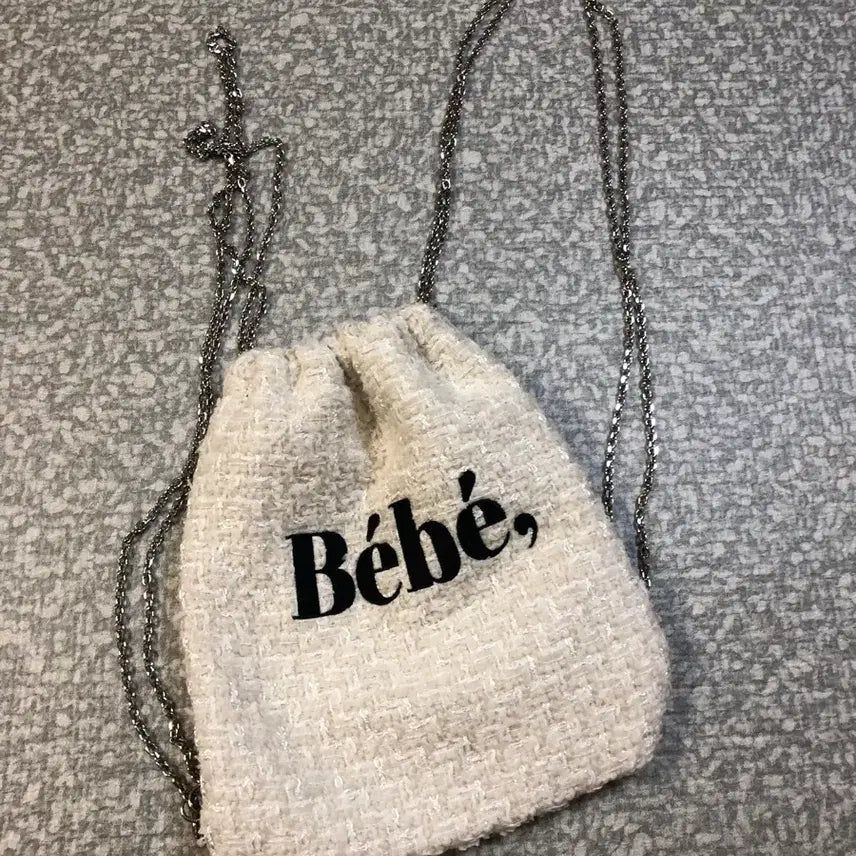 [BUNJANG] Noir Nine Tweed Bebe Backpack Mini Bag / 누아르나인 트위드 베베 백팩 가방 발레코어 키치 미니 여행 휴가