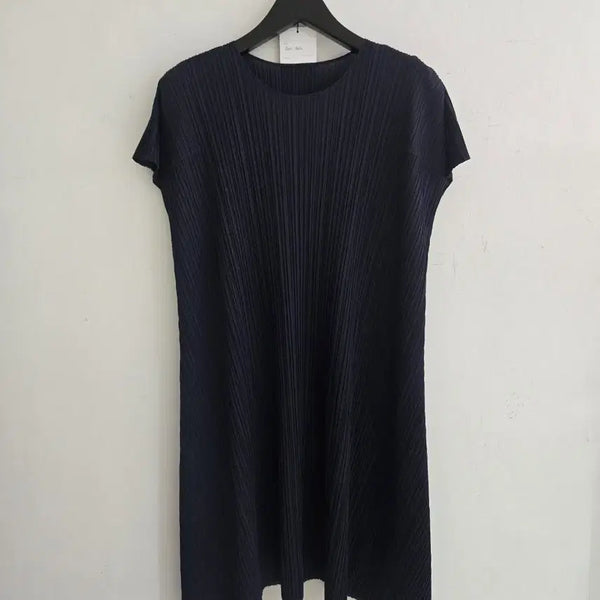 [BUNJANG] Pleats Please Dress Dark Navy / 플리츠 플리즈 드레스