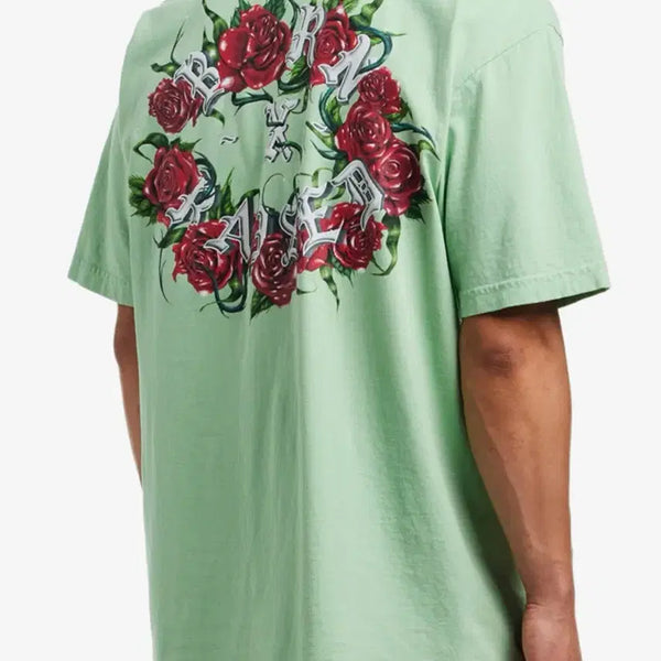 [BUNJANG] BornxRaised Rose T-Shirt Light Green / [L]본앤레이즈드 로즈 티셔츠 라이트그린