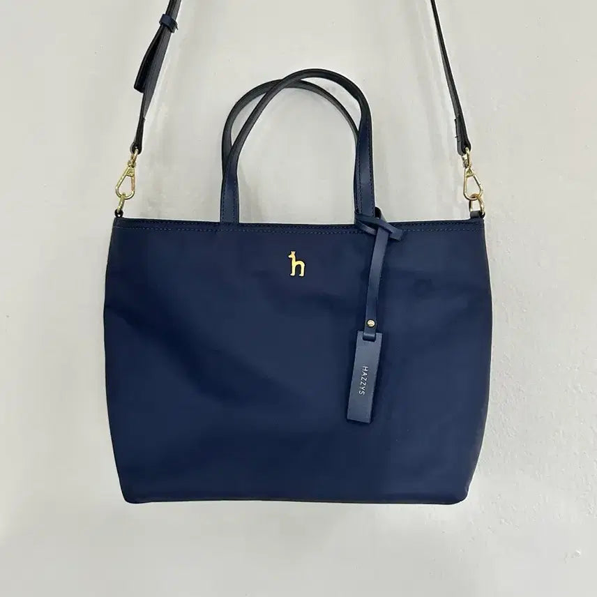 [BUNJANG] Hazzys Nylon Puppy Logo Tote Bag Navy OS / 헤지스 나일론 퍼피 로고 토트백