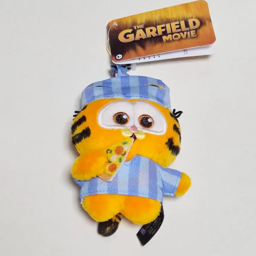 [BUNJANG] Garfield the Movie Pizza Keychain Bag Charm / 가필드 더 무비 인형 피자 키링 가방고리