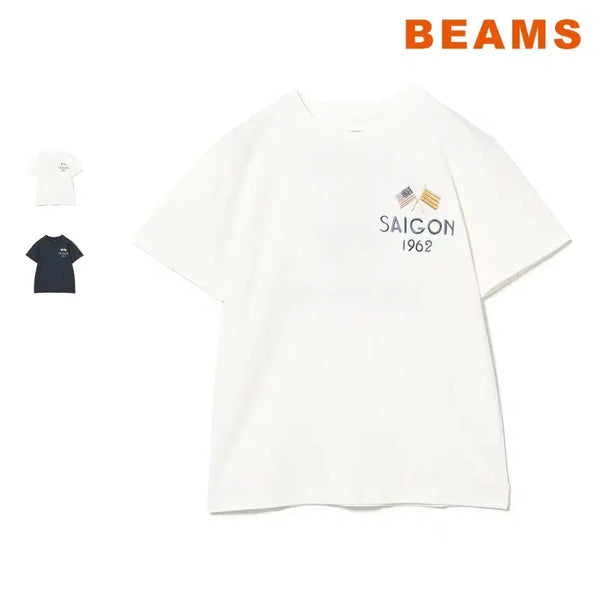 [BUNJANG] BEAMS BOY x Tailor Toyo Saigon Embroidery T-Shirt / 빔즈 보이 테일러토요 스카 사이공 자수 티셔츠