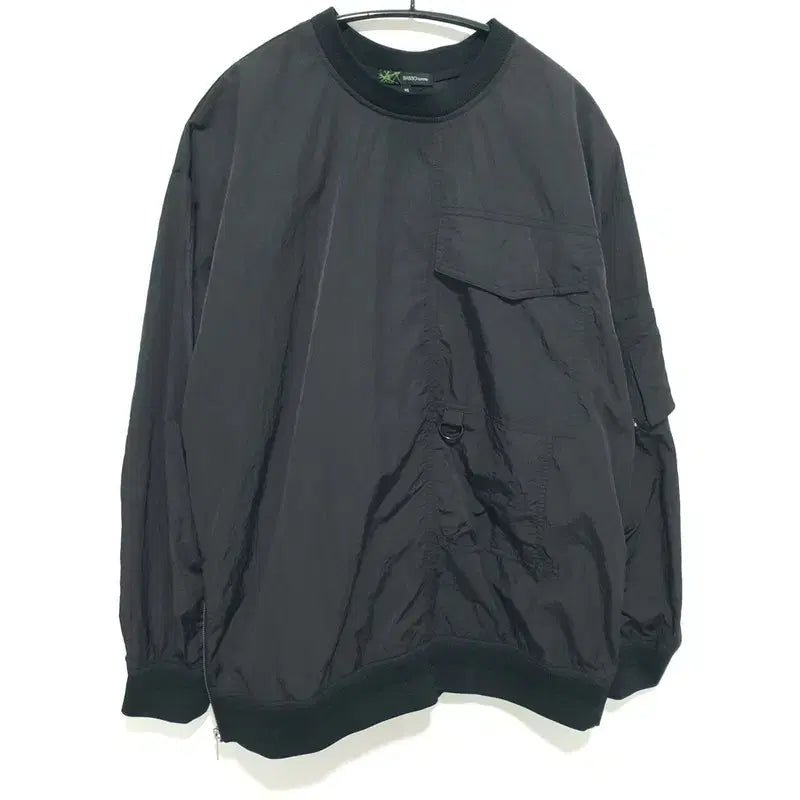 [BUNJANG] Basso Homme Nylon Pocket Warm-up Sweatshirt M / 바쏘 옴므 나일론 포켓 웜업 맨투맨 95_M3135