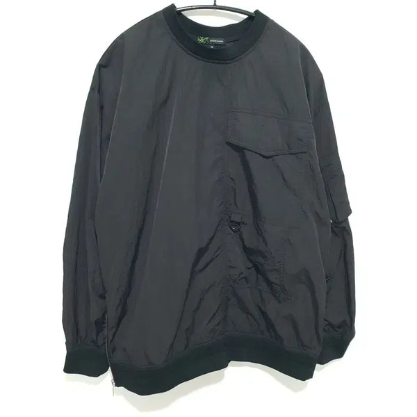 [BUNJANG] Basso Homme Nylon Pocket Warm-up Sweatshirt M / 바쏘 옴므 나일론 포켓 웜업 맨투맨 95_M3135