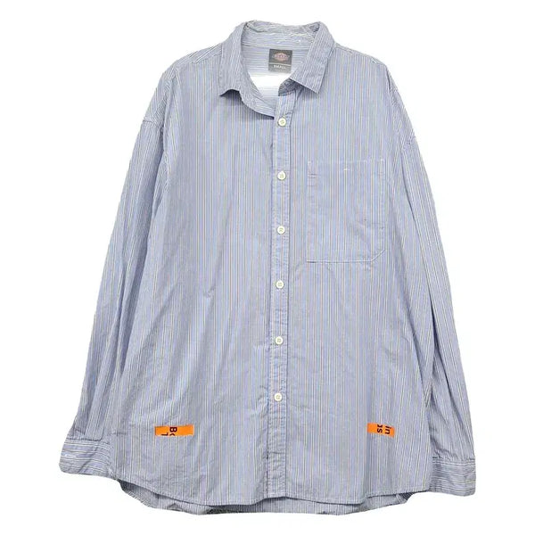 [BUNJANG] Dickies Stripe Light Blue Shirt Small / 디키즈 스트라이프 라이트 블루 셔츠 SMALL