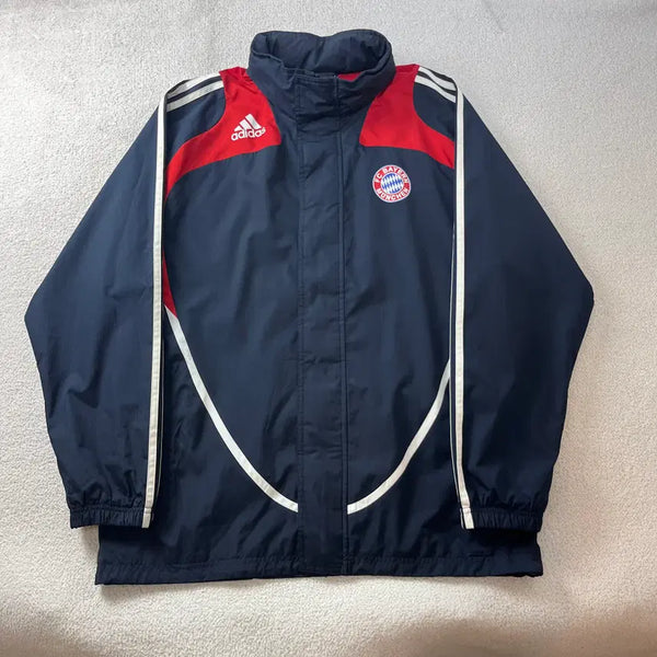 [BUNJANG] Adidas Old School Munich Navy Windbreaker Jacket / 105 아디다스 올드스쿨 뮌헨 네이비 바람막이 자켓 #213