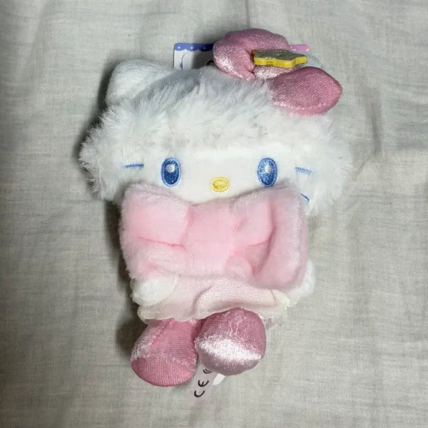 [BUNJANG] Glitter Winter Kitty Plush Keychain / 글리터 윈터 키티 인형키링