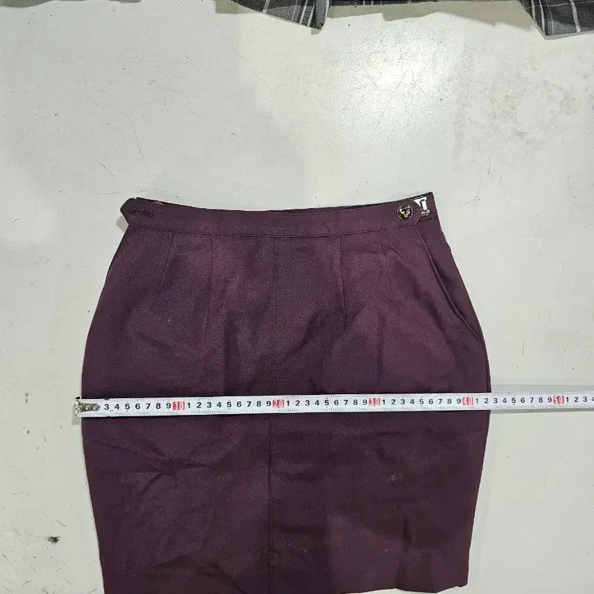 [BUNJANG] Used School Uniform Skirt Size 65 (Spring/Autumn) / 중고 교복치마 사이즈 65 짧치