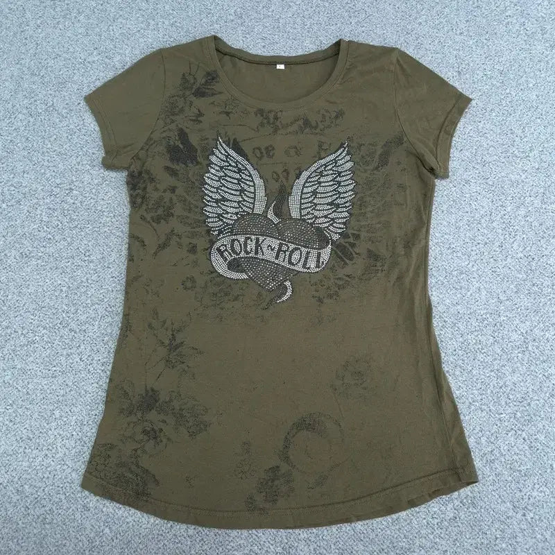 [BUNJANG] L Vintage Y2K Short Sleeve T-Shirt / L 빈티지 Y2K 반팔 티 | 0722B40