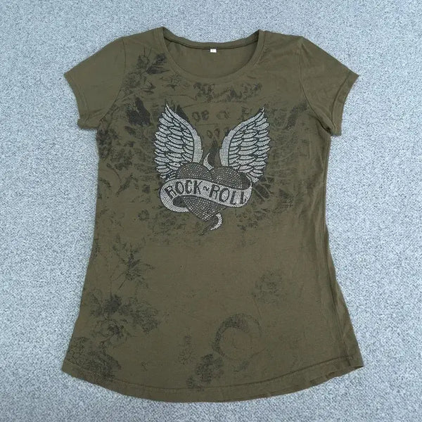 [BUNJANG] L Vintage Y2K Short Sleeve T-Shirt / L 빈티지 Y2K 반팔 티 | 0722B40