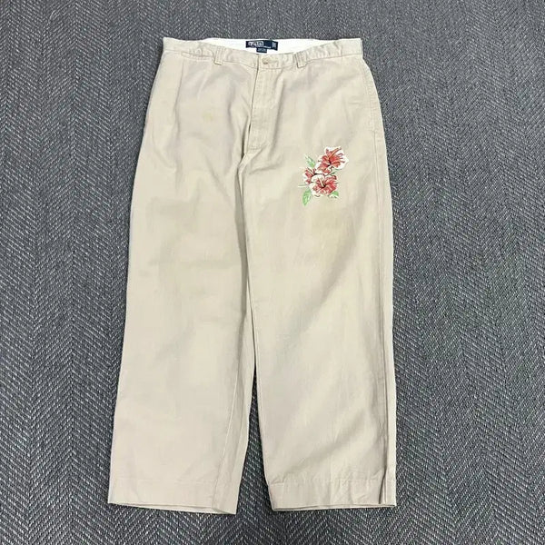 [BUNJANG] Polo Ralph Lauren Flower Graphic Chino Pants / 폴로랄프로렌 플라워 그래픽 치노팬츠 v5355