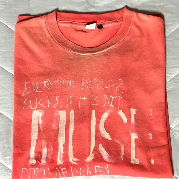 [BUNJANG] Poleruteau Makar Muse 1/2 T-Shirt Faded Red / [2] 폴리테루 마카 뮤즈 1/2 티셔츠 페이디드 레드