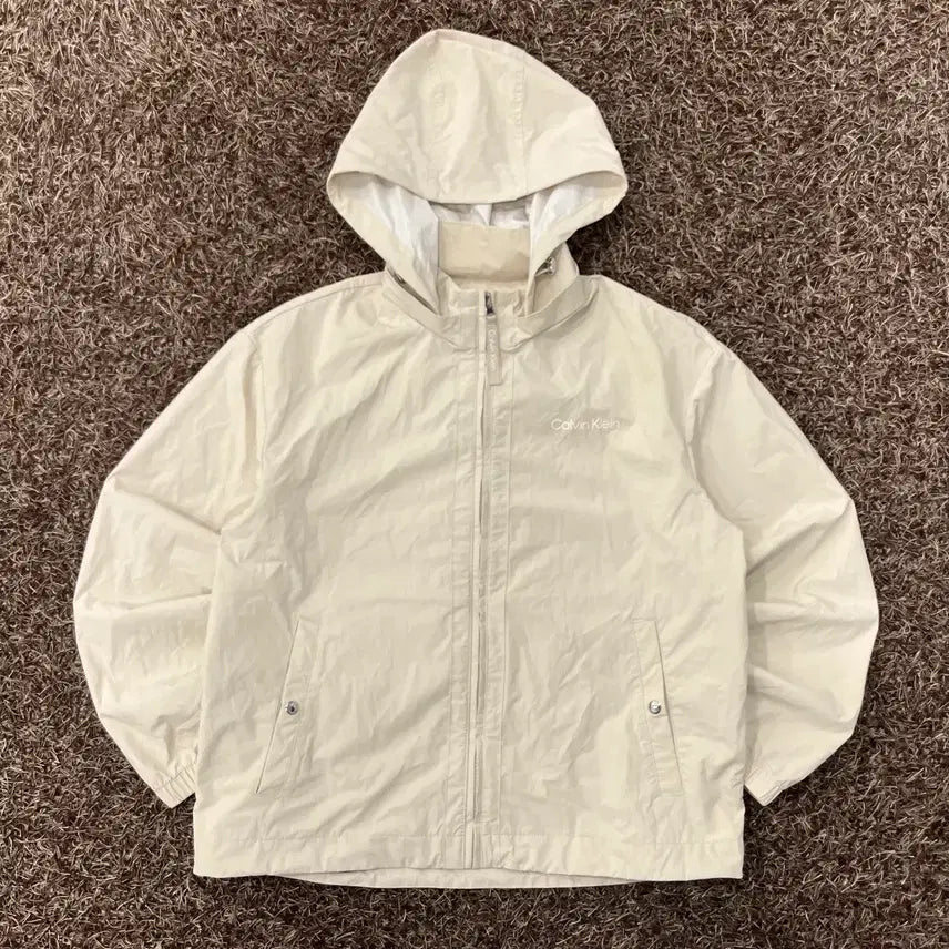 [BUNJANG] Calvin Klein Hooded Windbreaker Jacket / S 캘빈클라인 후드 바람막이 자켓