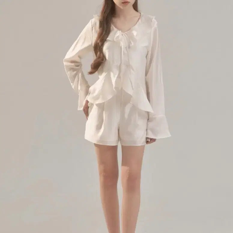 [BUNJANG] Parjane Camille Sheer Set White Ivory / 퍼제인 Camille Sheer 세트 white ivory