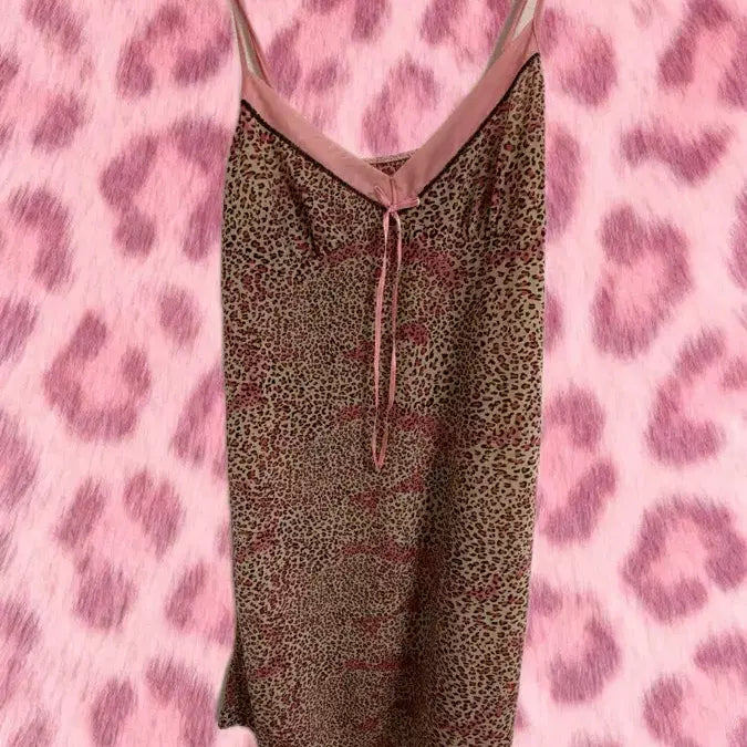 [BUNJANG] Y2K Leopard Print Slip Dress / y2k 갸루 호피 슬립 원피스