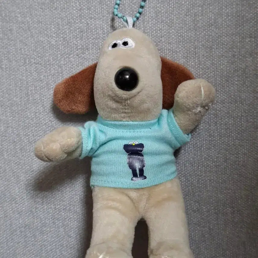 [BUNJANG] Gromit Mint T-shirt Keyring / 그로밋 인형 키링 민트색 티셔츠