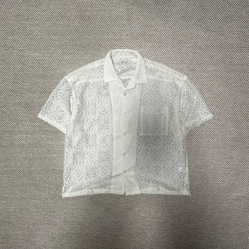 [BUNJANG] MONO-MART Crochet Knit Shirt / MONO-MART crochet knit shirt