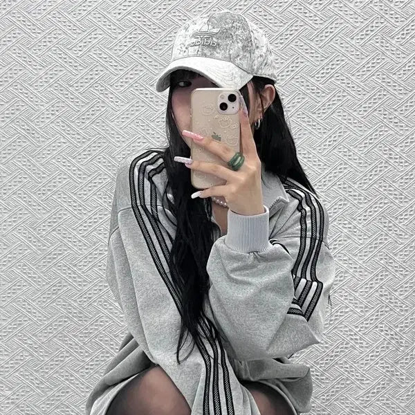 [BUNJANG] Adidas Y2K Velour Silver Ball Cap / 아디다스 Y2K 펑키 오리지널 벨루어 실버 볼캡 C13289