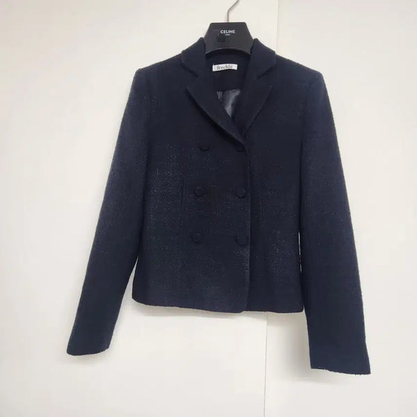 [BUNJANG] Freckle Tweed Jacket Navy / 프레클 트위드 자켓 네이비