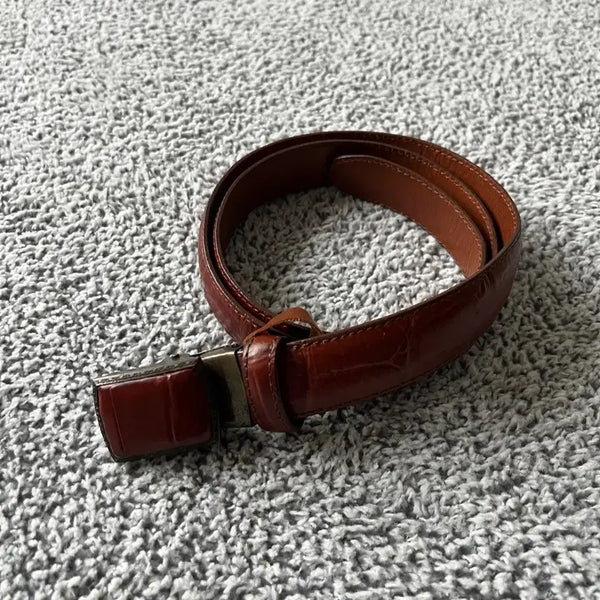 [BUNJANG] Japanese Vintage Antique Leather Belt / JPN . 일본빈티지 엔틱 레더벨트
