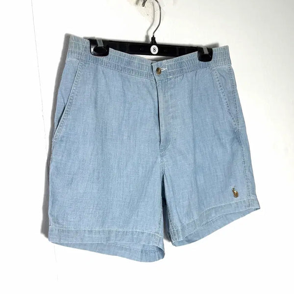 [BUNJANG] Polo Chambray Prepster Shorts / 폴로 반바지