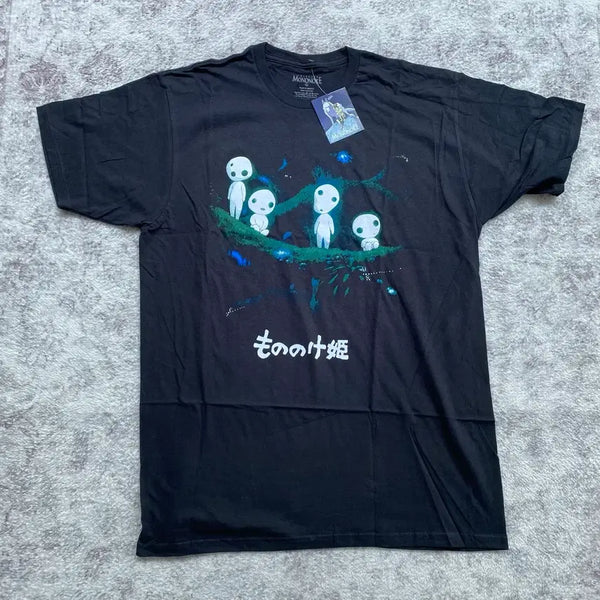 [BUNJANG] Ghibli Princess Mononoke Kodama Official Animation T-Shirt / 지브리 모노노케 코다마 오피셜 애니메이션 티셔츠 애니티