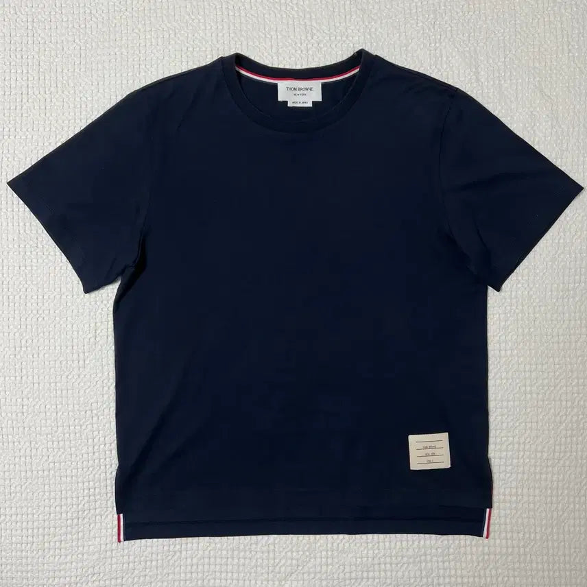 [BUNJANG] Thom Browne Navy Short Sleeve T-Shirt Size 2 / (당일배송 정품) 톰브라운 네이비 반팔티셔츠