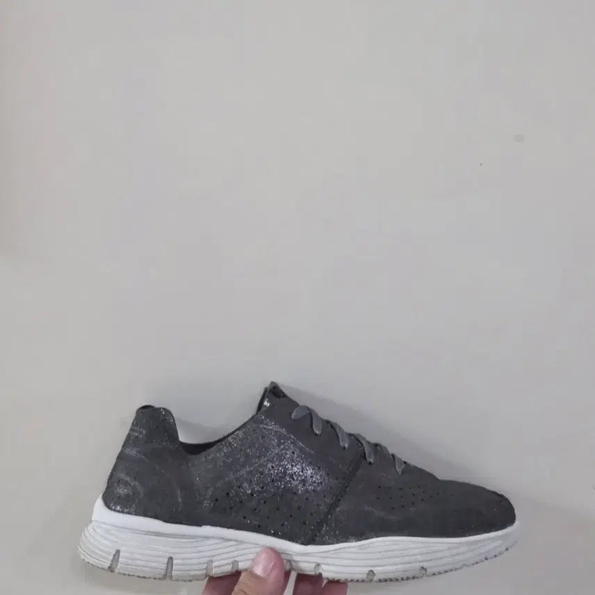 [BUNJANG] Skechers Seager Major League Gunsmoke Metallic Glitter Walking Shoes / [250] 스케쳐스 씨거 메이저리그 건스모크메탈릭글리터ㅡ단종매물,최저가