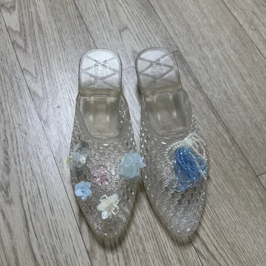 [BUNJANG] Heavenly Jelly Shoes Mules Transparent New Product Size 250 / 헤븐리 젤리슈즈 뮬 250 투명 새제품