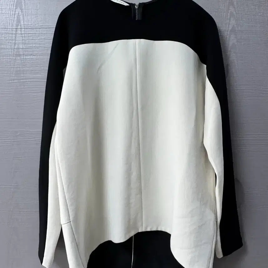 [BUNJANG] Misha Color Block Zip-Up Blouse / 미샤 블라우스