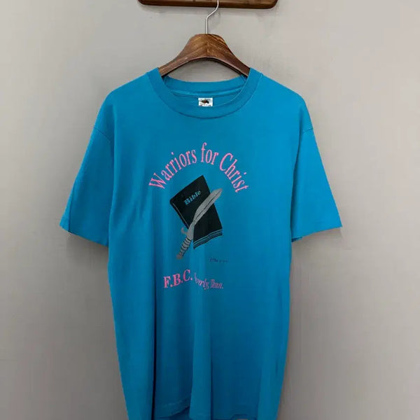 [BUNJANG] Fruit of the Loom Vintage Graphic Sky T-Shirt / Fruit of the Loom 빈티지 그래픽 스카이 반팔 H3185