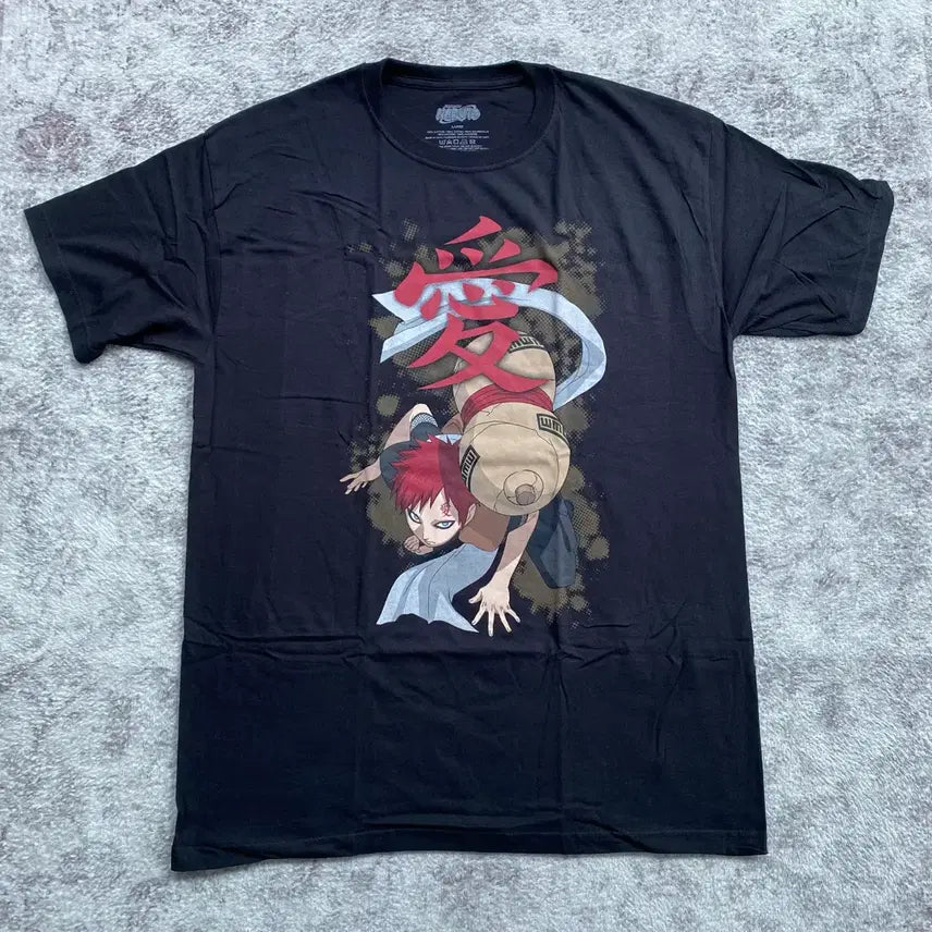 [BUNJANG] Naruto Gaara Official Anime T-Shirt / 나루토 가아라 오피셜 애니메이션 티셔츠 애니티